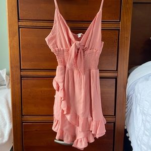 Pink romper dress